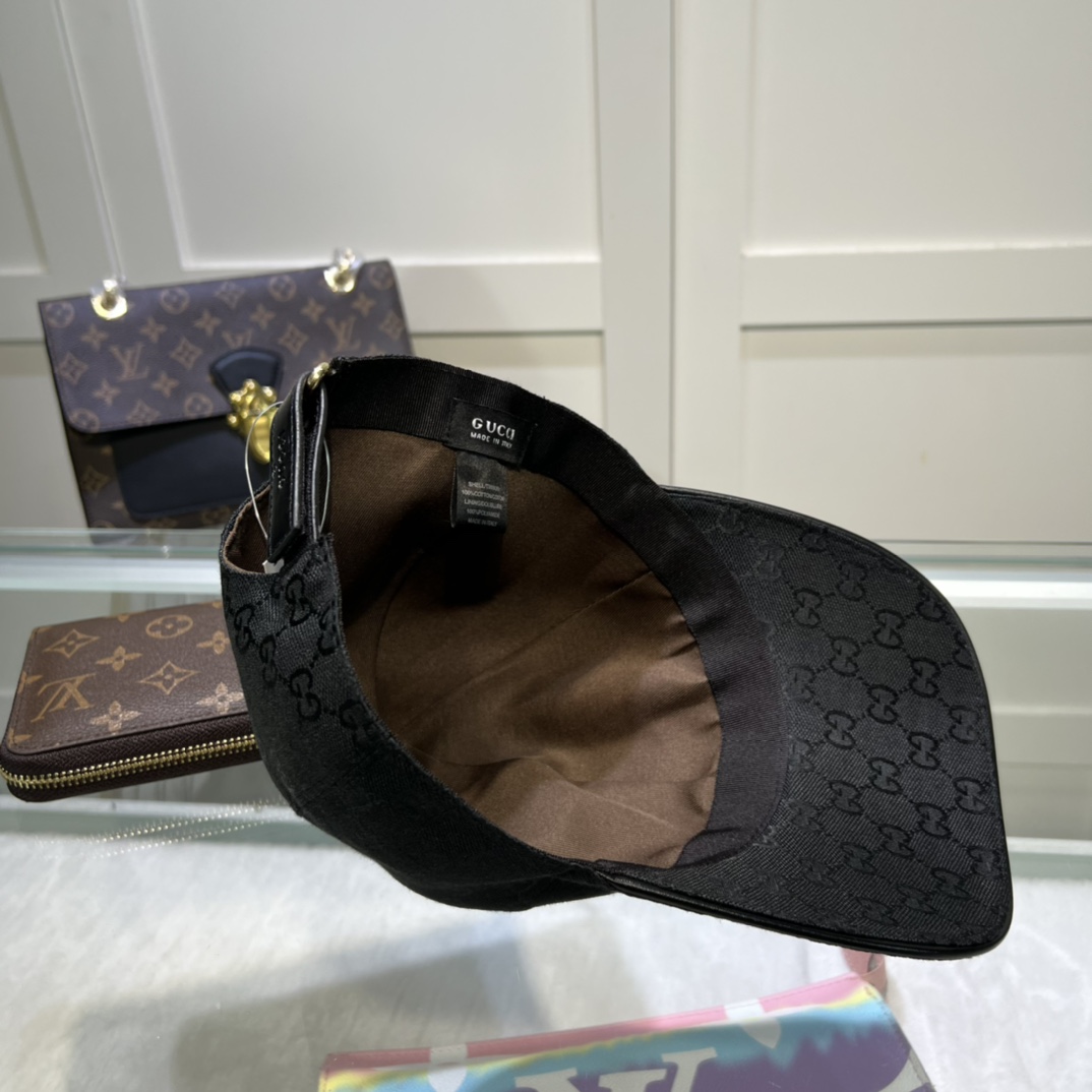 Gucci Canvas Baseball Hat Black Gucci Hat - Soul Replicas