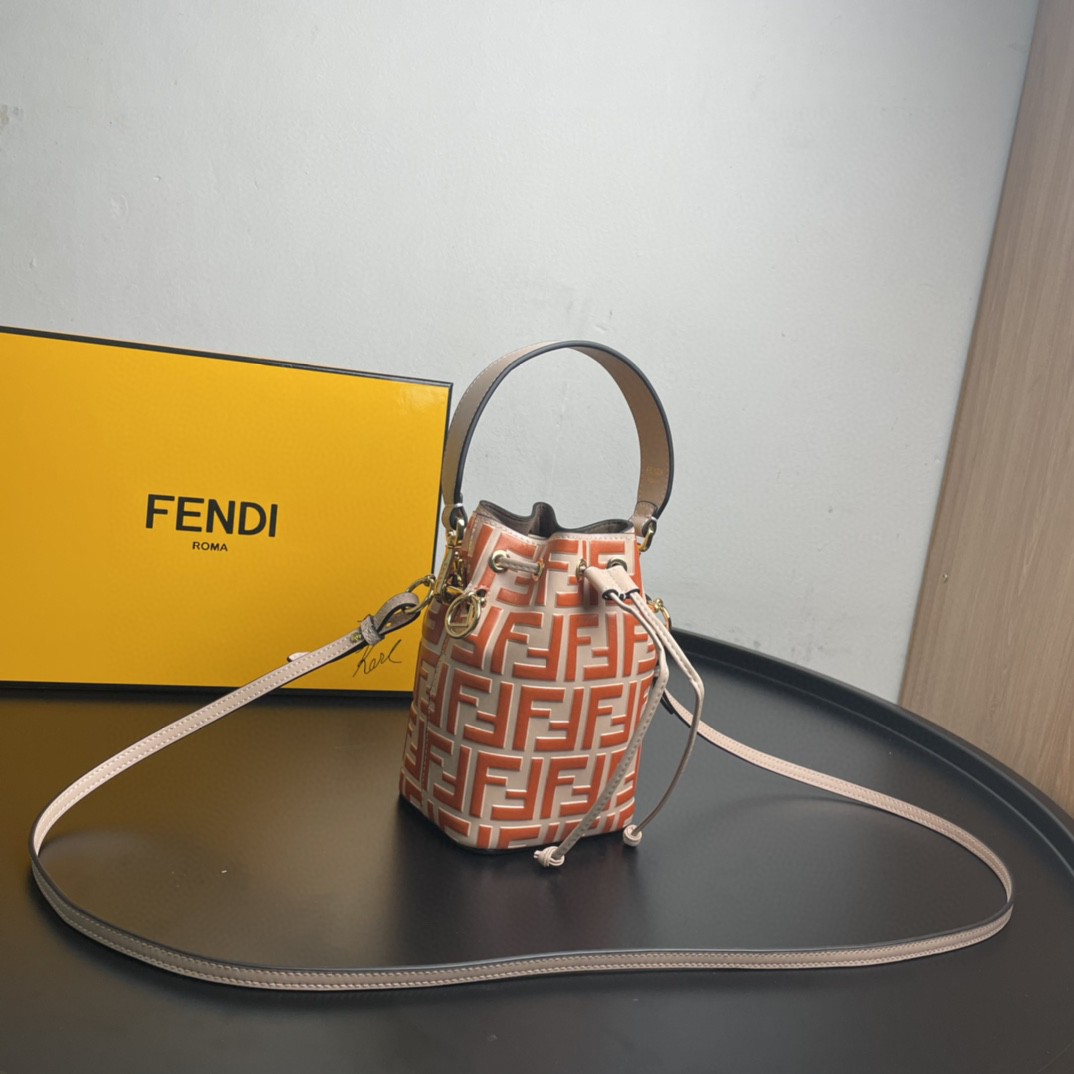 Fendi Mon Tresor Orange Mini Bag For Woman 18cm/7in - Soul Replicas