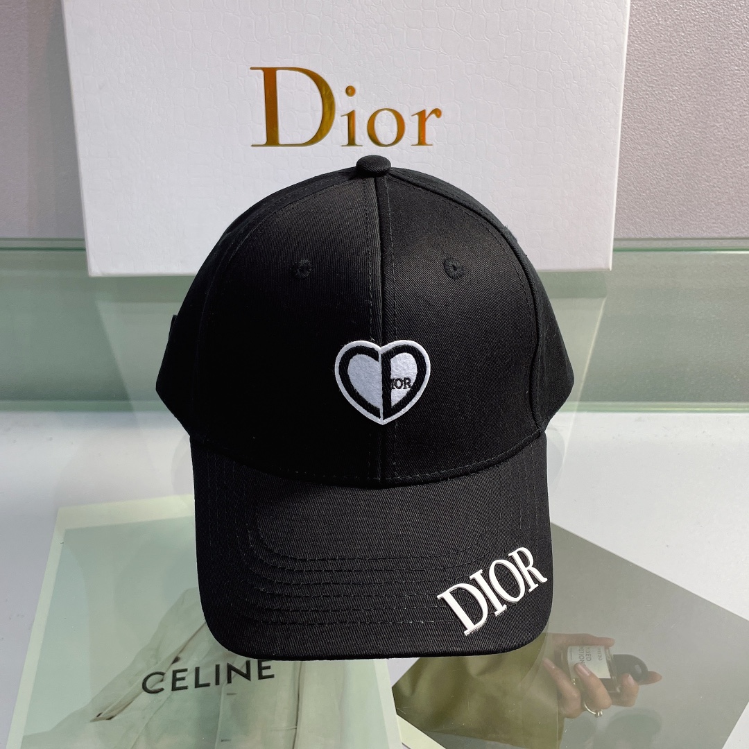 Christian Dior Jack Dior Baseball Cap In Black - Soul Replicas