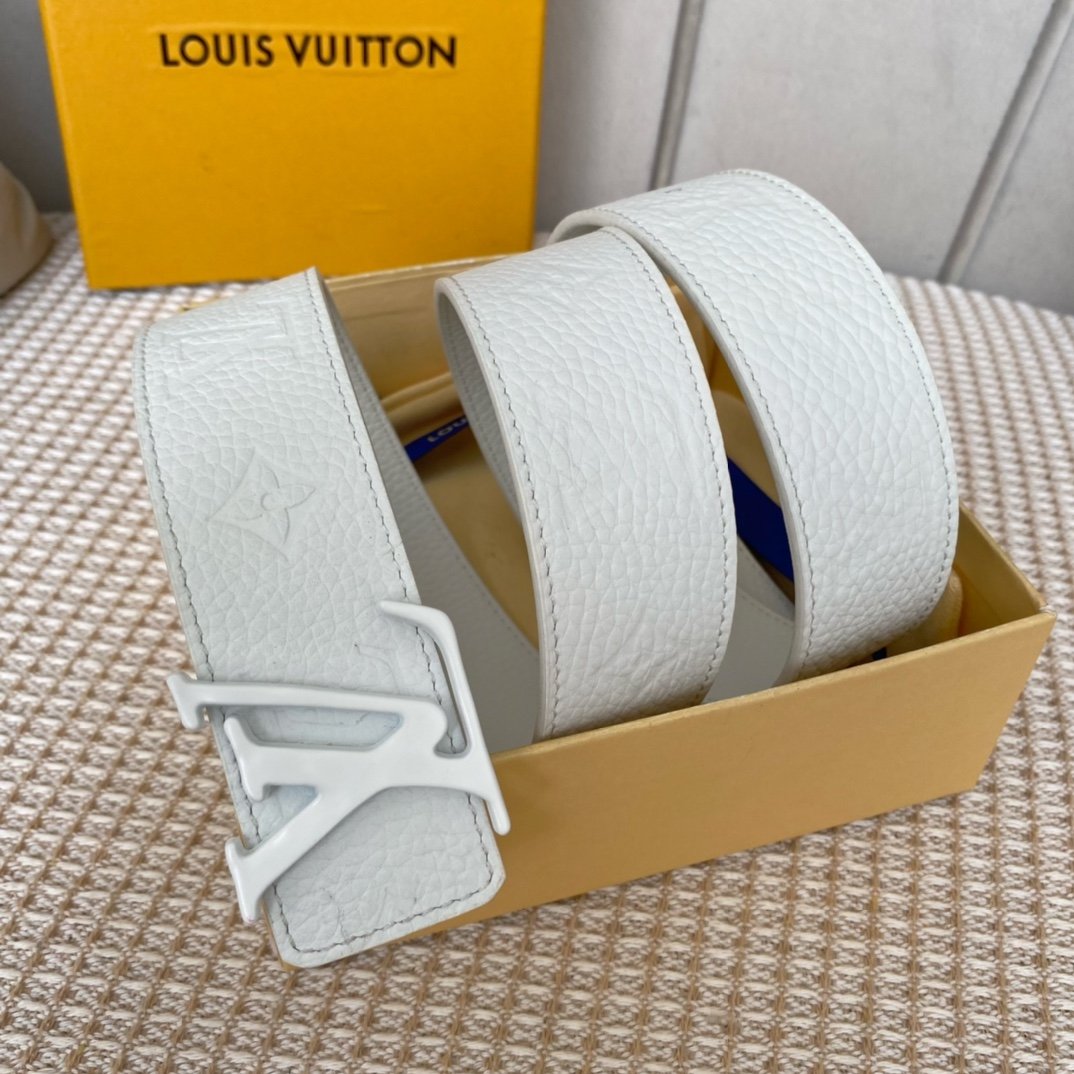 Louis Vuitton Iconic Reversible LV Belt White LV Women Belt - Soul Replicas