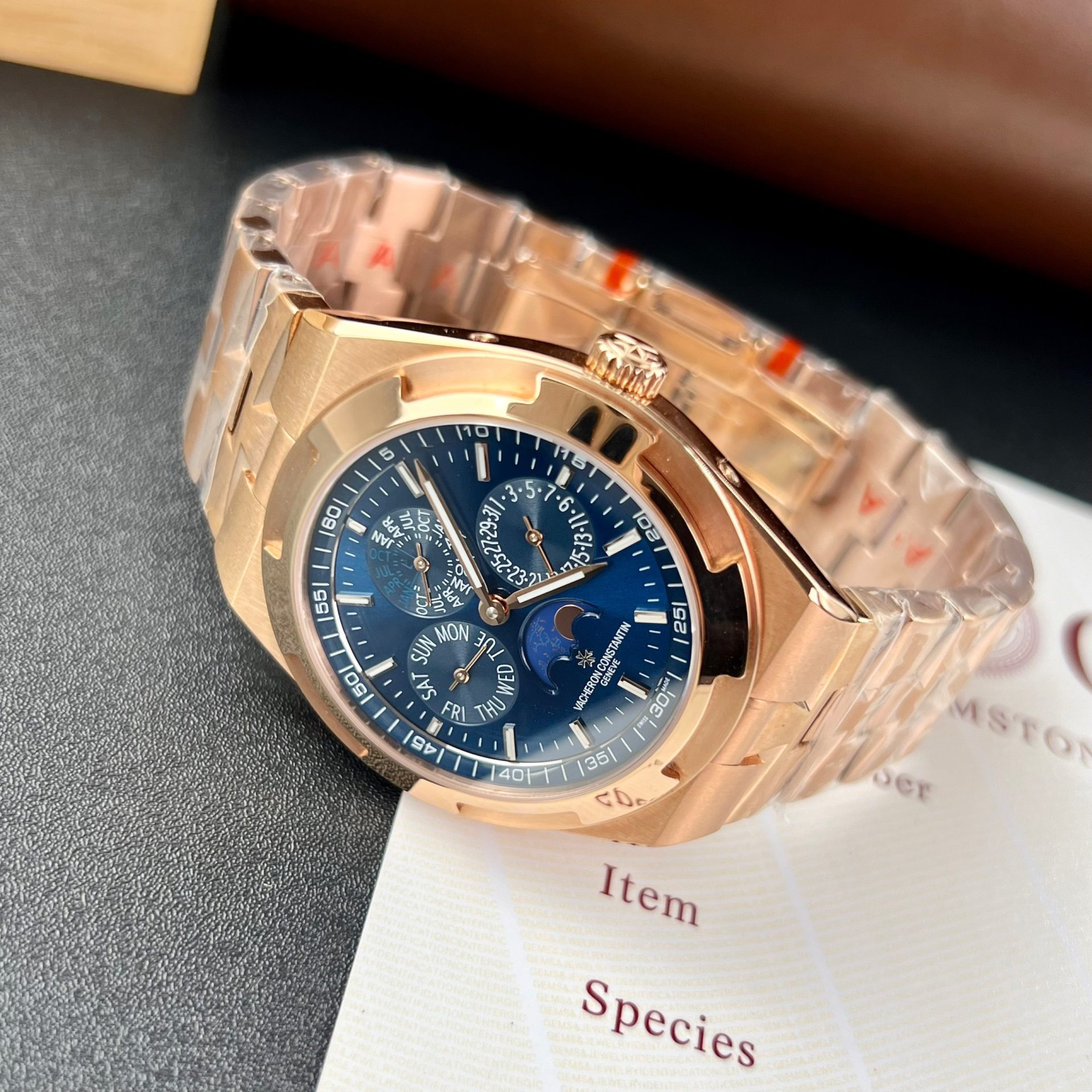 Vacheron Constantin Best Replica Watch Overseas 5500V Dial Blue 42.5mm - Soul Replicas