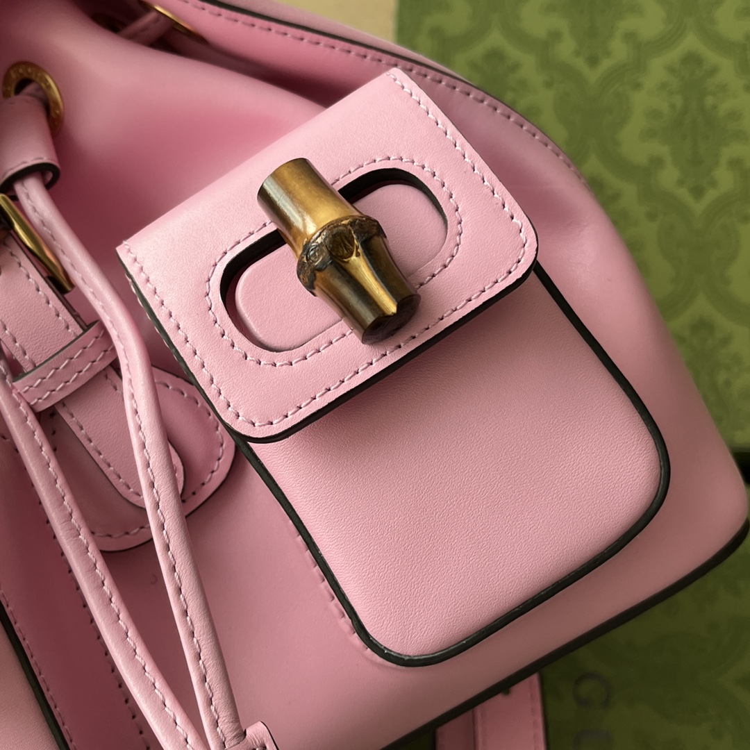 Gucci Bamboo Small Backpack Pink For Women. Women-s Bags 8.6in/22cm Gucci ‎‎702101 UZY0T 5814 - Soul Replicas