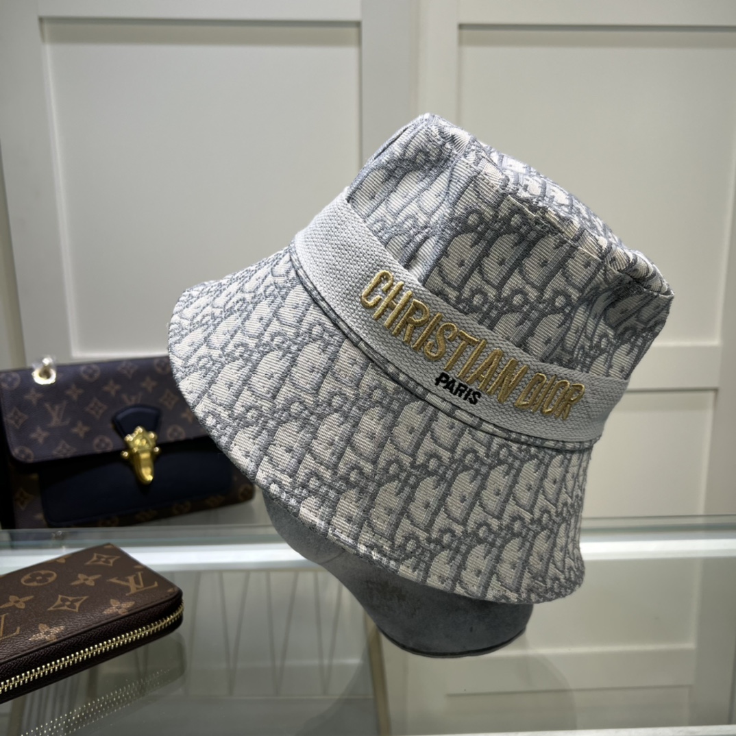 Christian Dior DYOResort Big Brim Hat Grey Hat - Soul Replicas