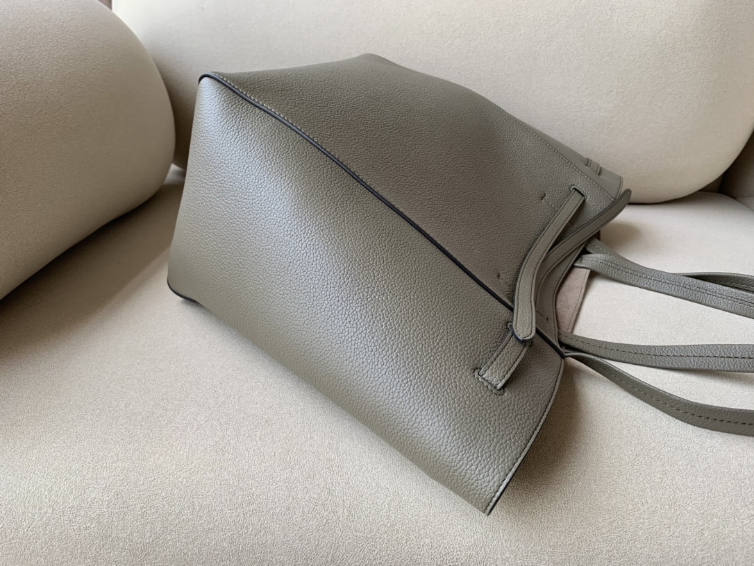 Celine Small Cabas Phantom In Soft Grained Brown For Women 12in/31cm - Soul Replicas