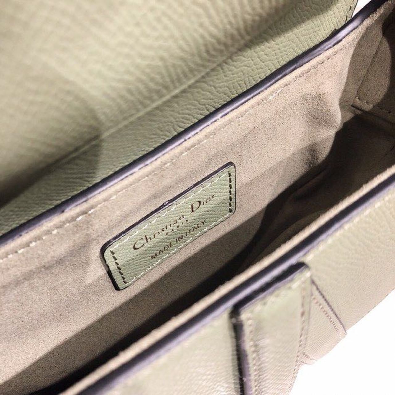 Christian Dior Saddle Bag Cedar Green Grained Canvas Spring For Women 20cm/8in CD - Soul Replicas