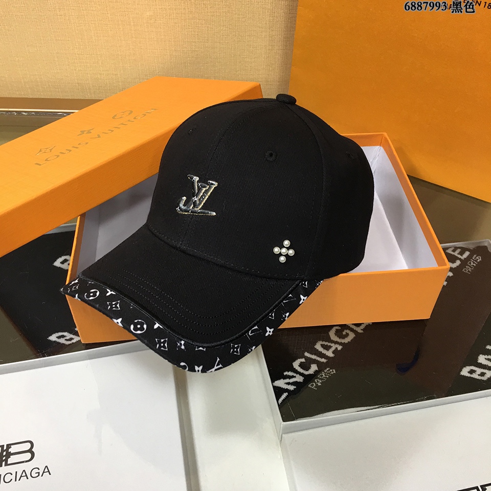 Louis Vuitton Be My Cap Black LV Cap - Soul Replicas