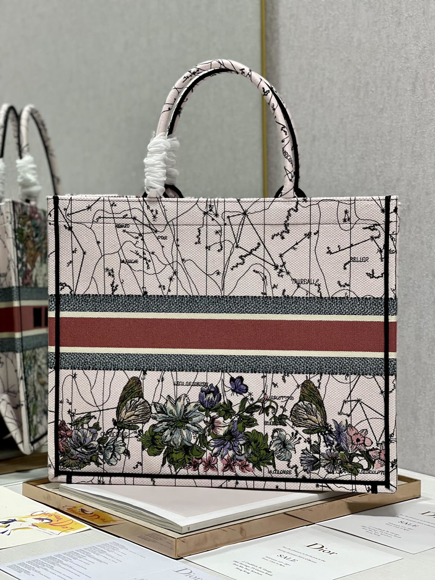 Christian Dior Large Dior Book Tote Multicolor Dior Constellation Embroidery. Multicolor. For Women Women's Handbags. Shoulder Bags. 42cm CD - Soul Replicas