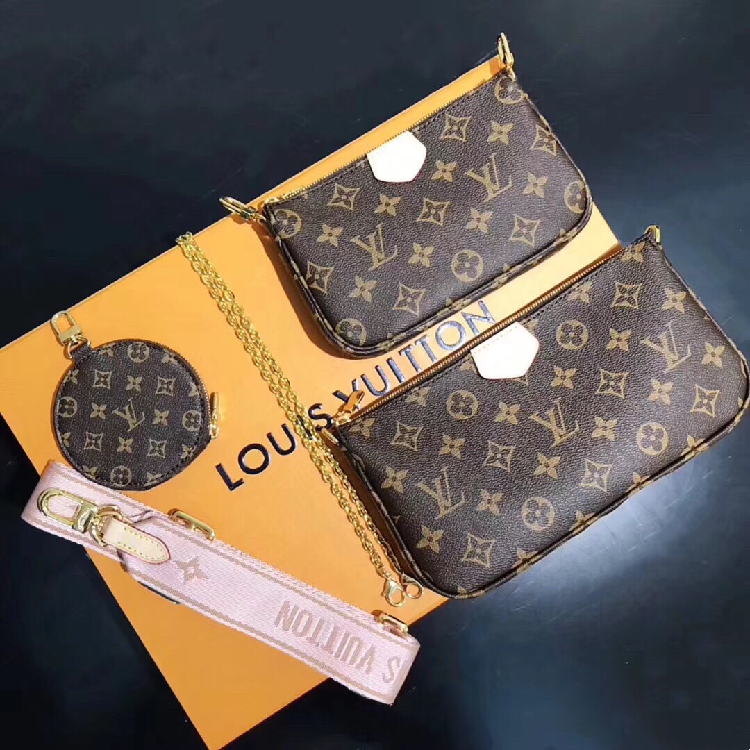 Louis Vuitton Multi Pochette Accessoires Monogram Canvas For Women. Women-s Handbags. Shoulder And Crossbody Bags 24cm LV M44840 - Soul Replicas