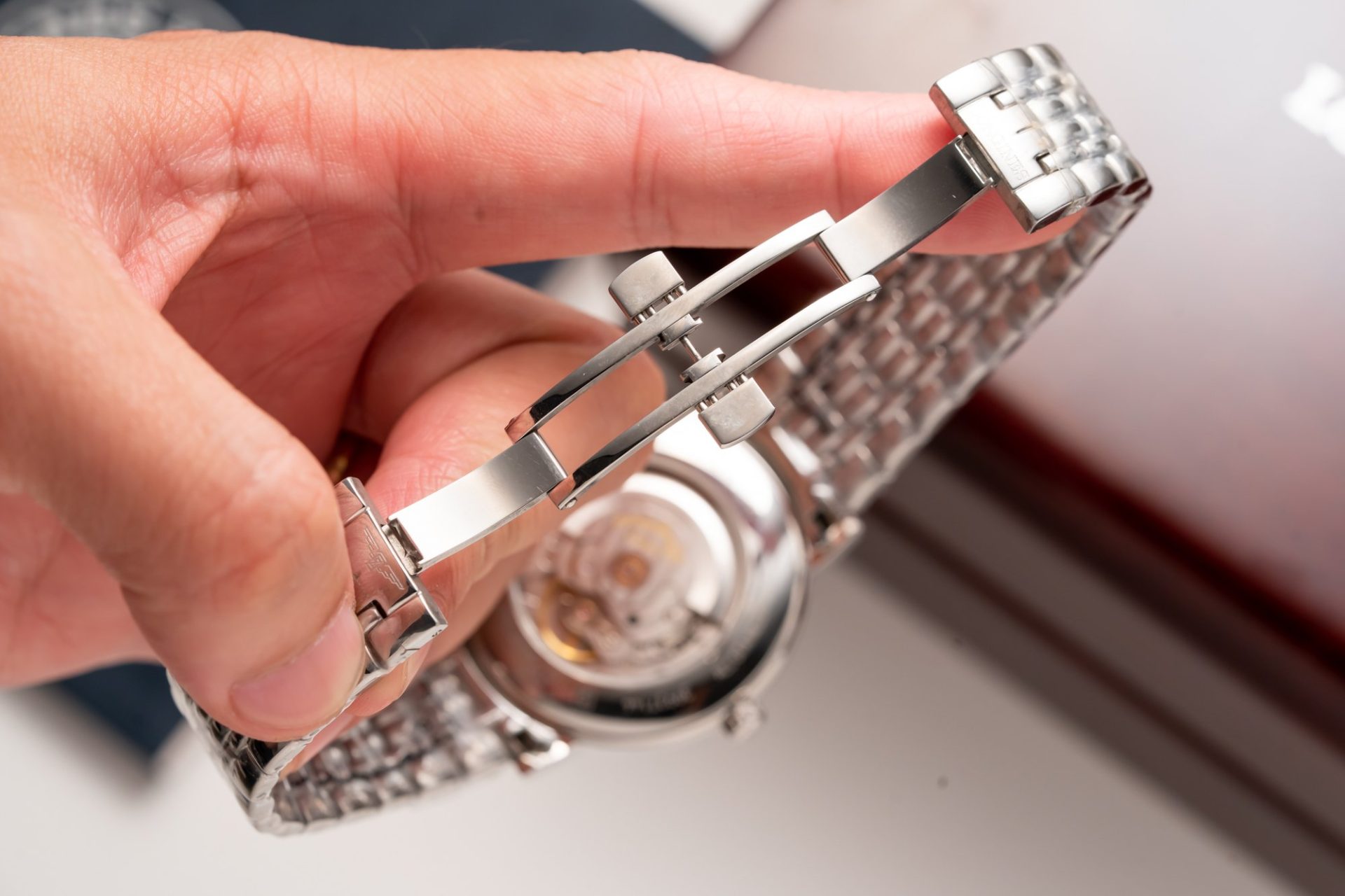 Longines Replica Watches Lyre L4.961.4.92.6 Blue Dial Metal Wire 40mm - Soul Replicas