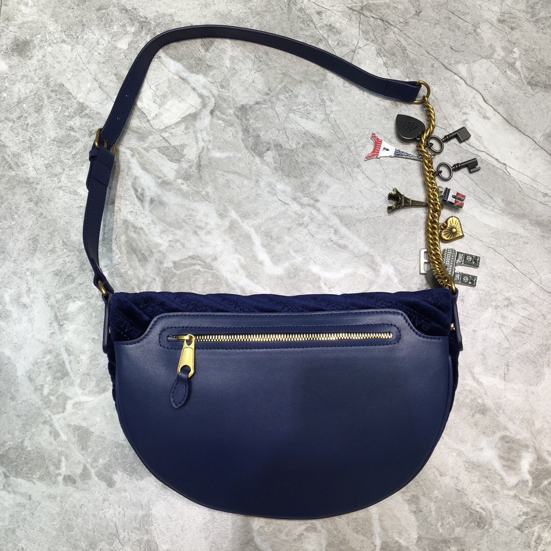 Balenciaga Souvenir XXS Belt Bag In Dark Blue. For Women. Women-s Bags 11.8in/30cm - Soul Replicas