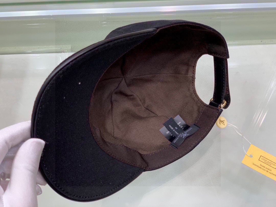 Louis Vuitton Supreme Cap Black LV Cap - Soul Replicas