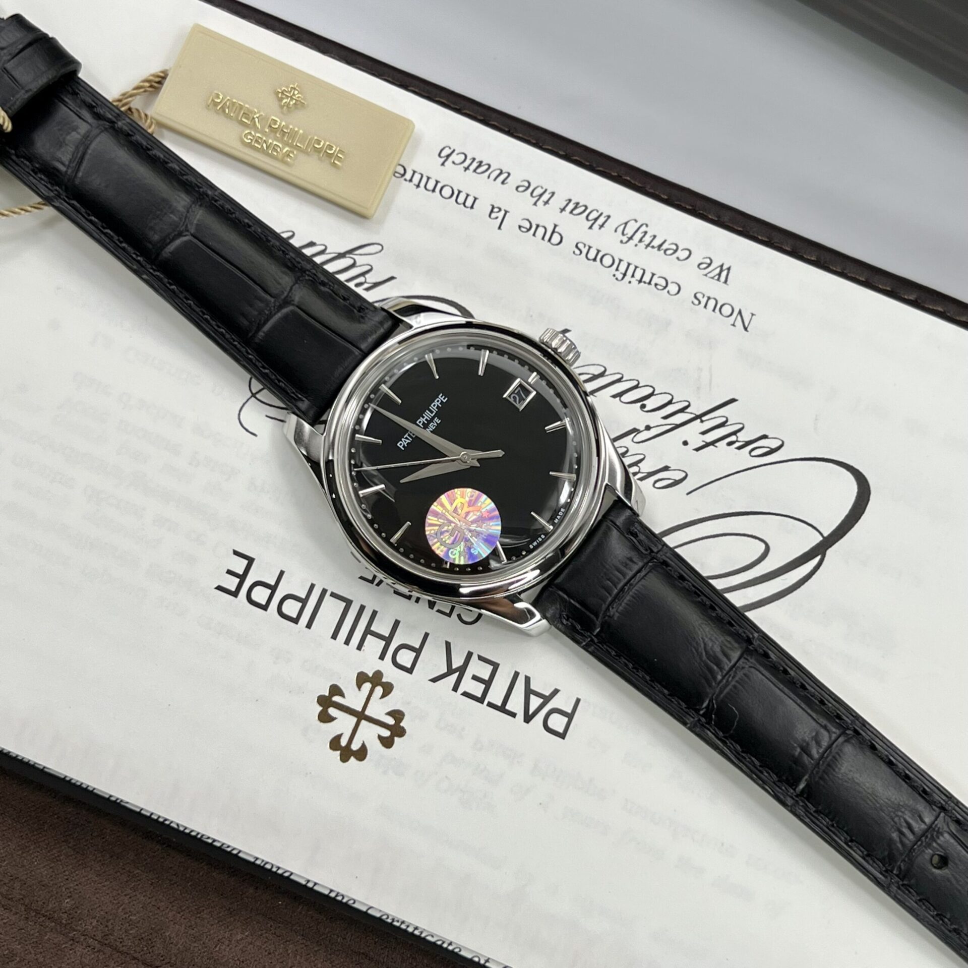 Patek Philippe Calatrava 5227G Replica 1:1 Watch Black GR Factory 39mm - Soul Replicas