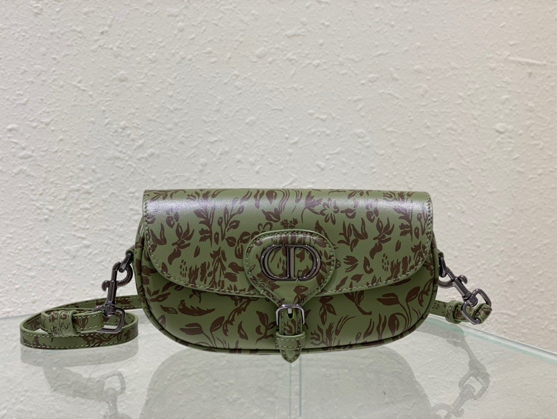 Christian Dior Bobby East-West Bag Green. For Women. Women's Handbags 8.5in/21cm CD - Soul Replicas