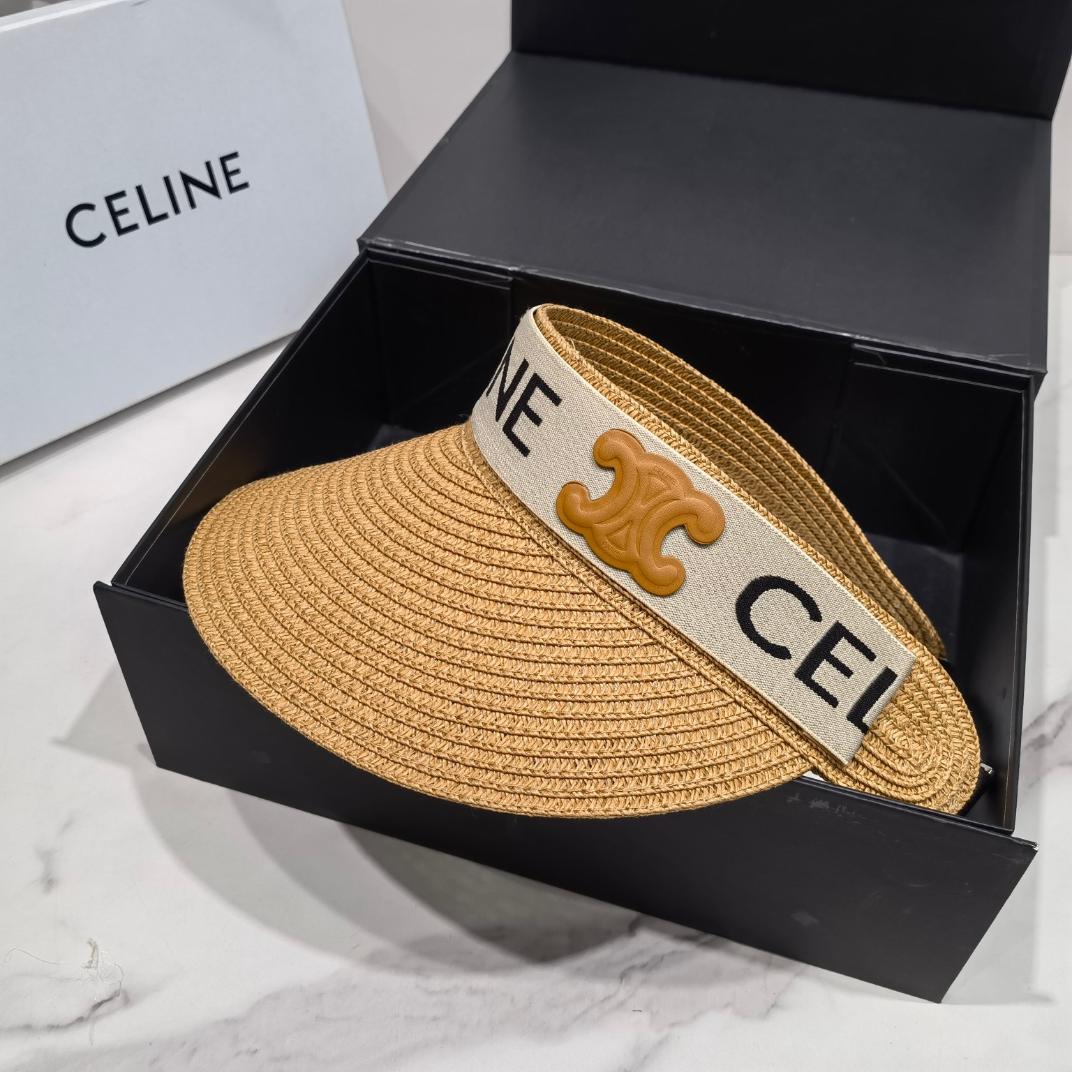 Celine Sedge Summer Hat Brown Celine Hat - Soul Replicas