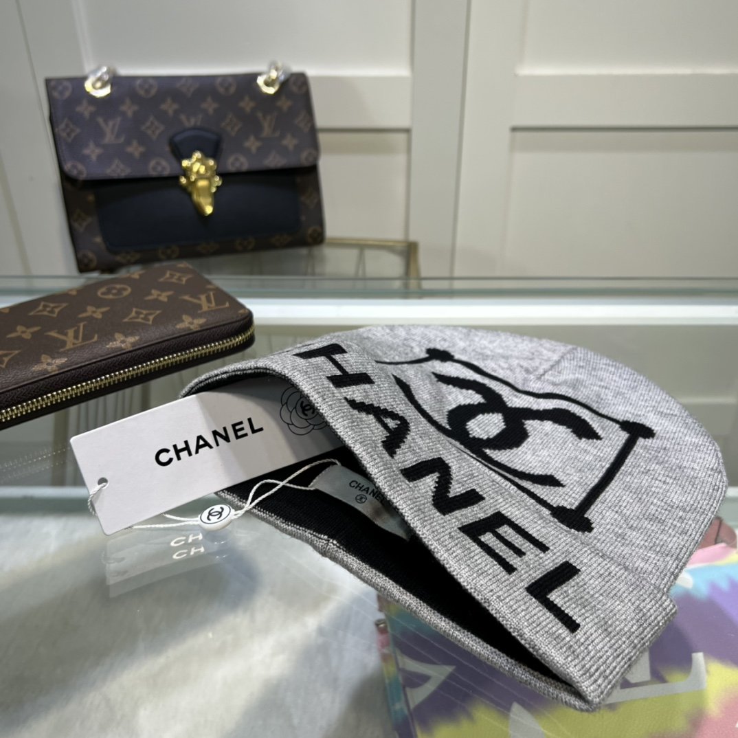 Chanel Beanie In Grey - Soul Replicas