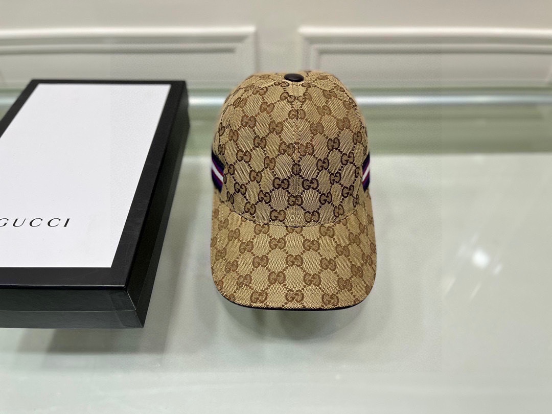 Gucci Canvas Baseball Cap Brown - Soul Replicas