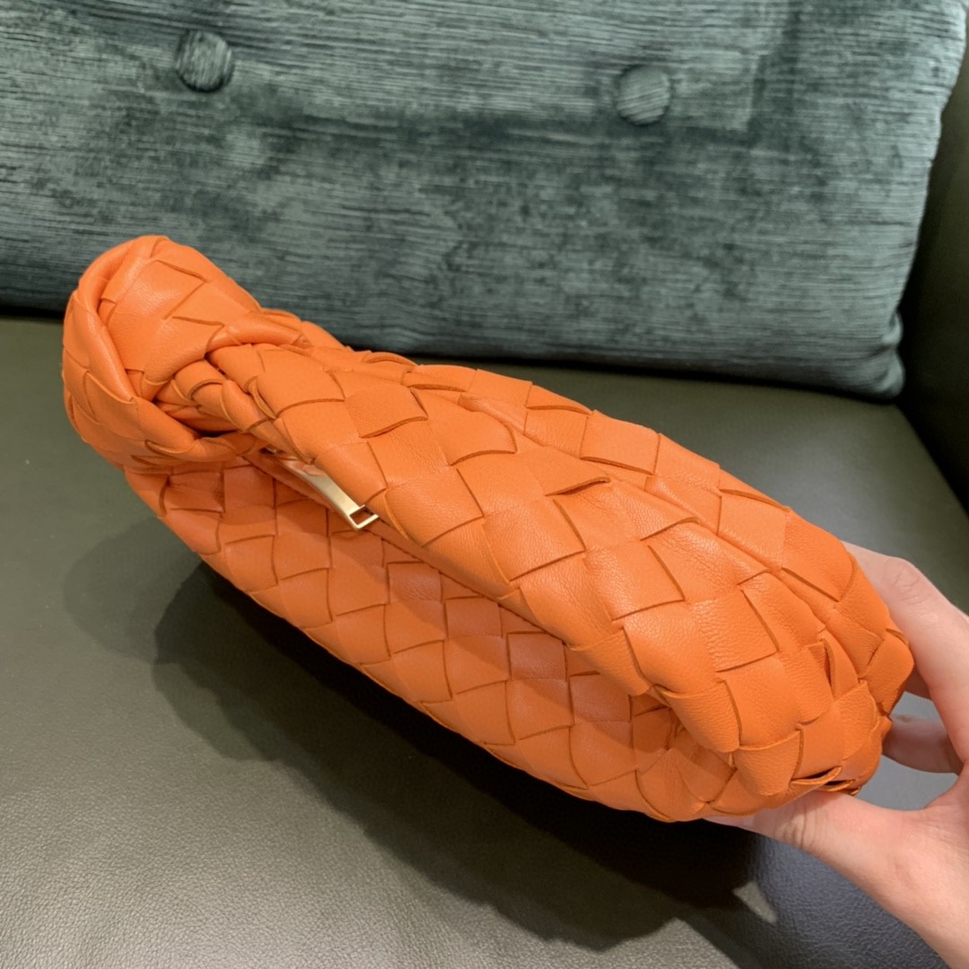 Bottega Veneta Mini Jodie Bag For Women 11in/28cm In Tangerine 651876VCPP57003 - Soul Replicas