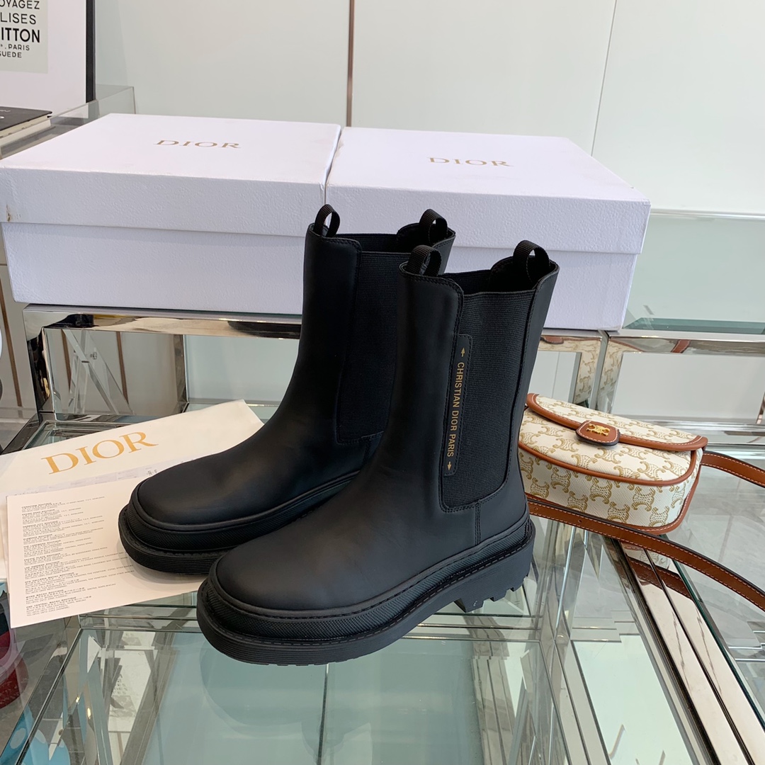 Christian Diorcamp Ankle Boot Black Rubber and Neoprene Black For Women CD - Soul Replicas