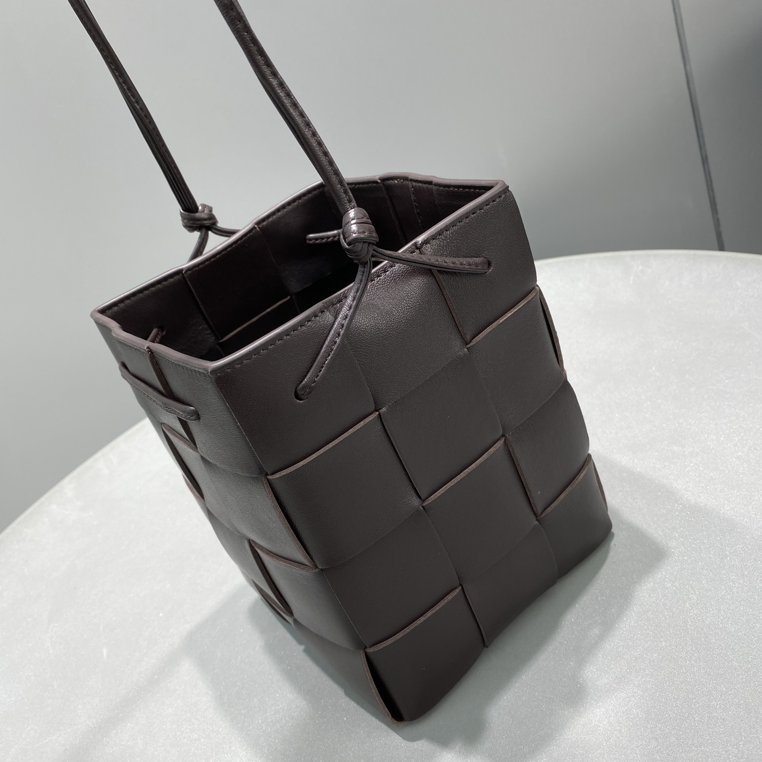 Bottega Veneta Mini Cassette Bucket Bag Purple. For Women. Women-s Bags 5.5in/14cm - Soul Replicas