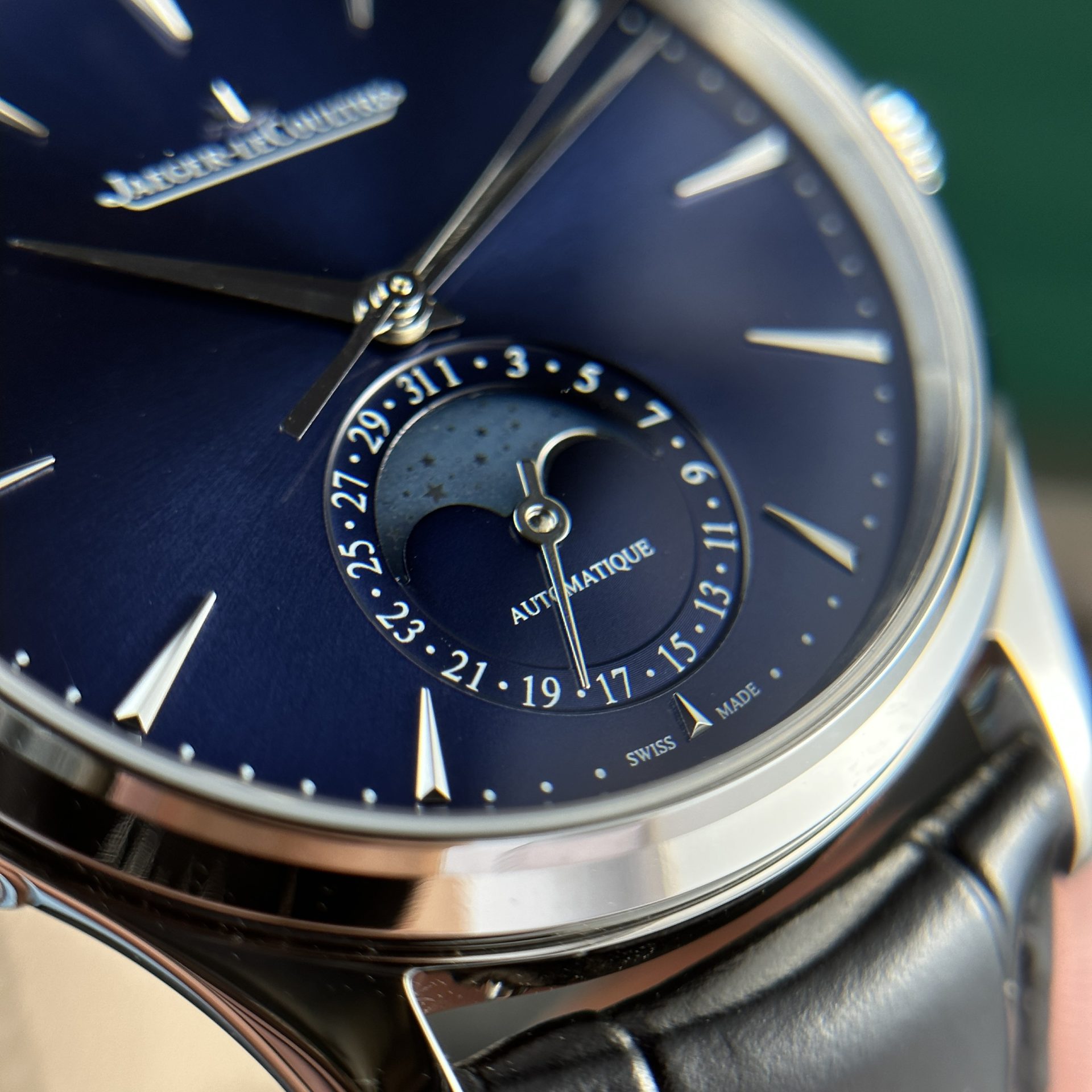 Jaeger Lecoultre Replica Watches Master Ultrathin Moon Blue Dial 39mm - Soul Replicas