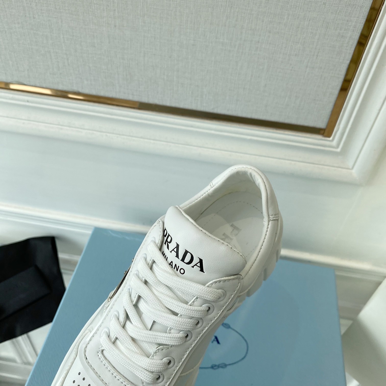 Prada Women's Gabardine Sneakers White For Women LV - Soul Replicas