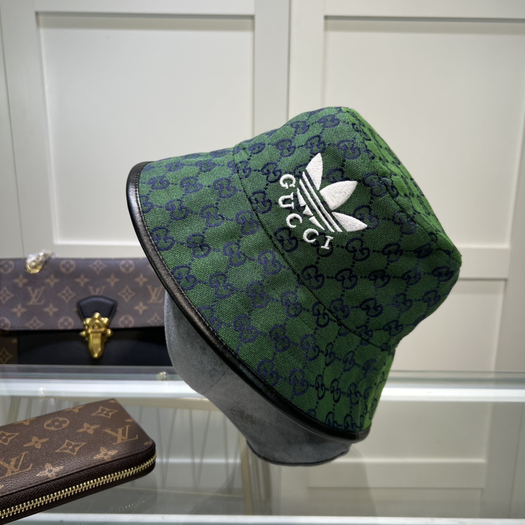 Gucci x Adidas Bucket Hat Green Gucci Hat - Soul Replicas