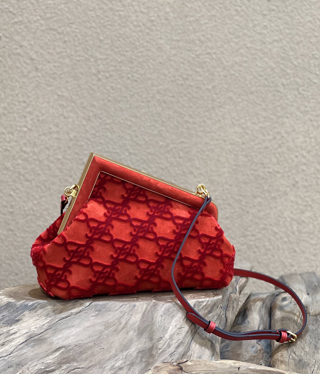 Fendi First Small Red Bag For Woman 26cm/10in - Soul Replicas