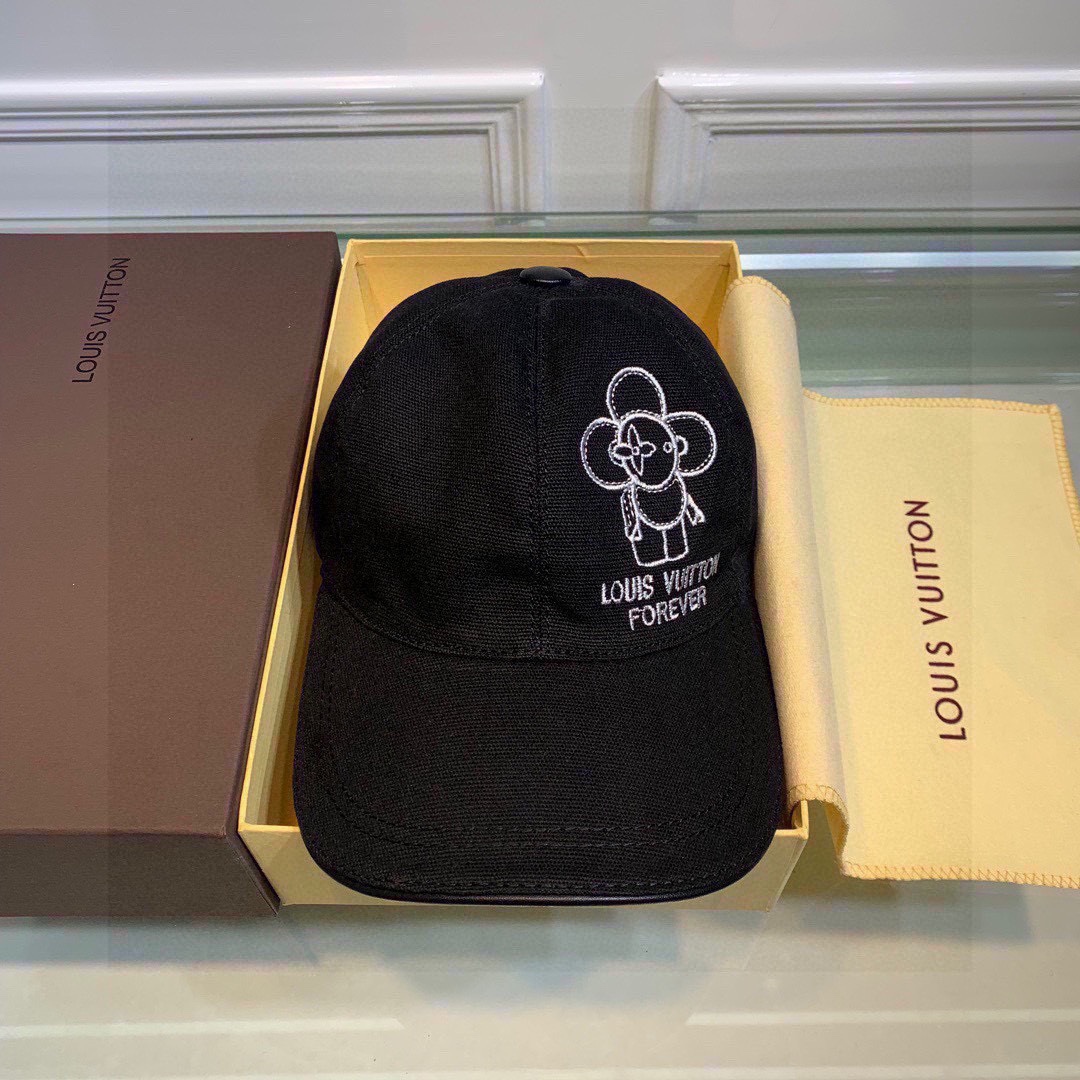 Louis Vuitton Be My Cap Black LV Cap - Soul Replicas