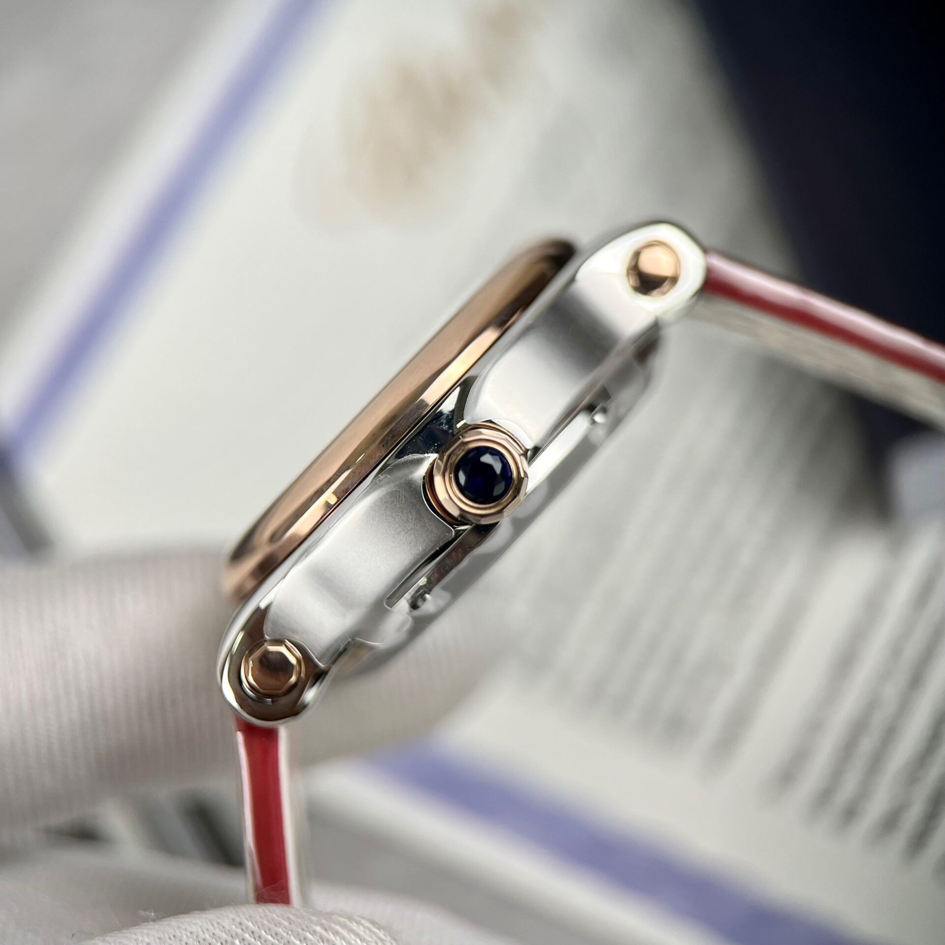 Chopard Happy Sport Replica Watch Red Leather Strap 36mm - Soul Replicas