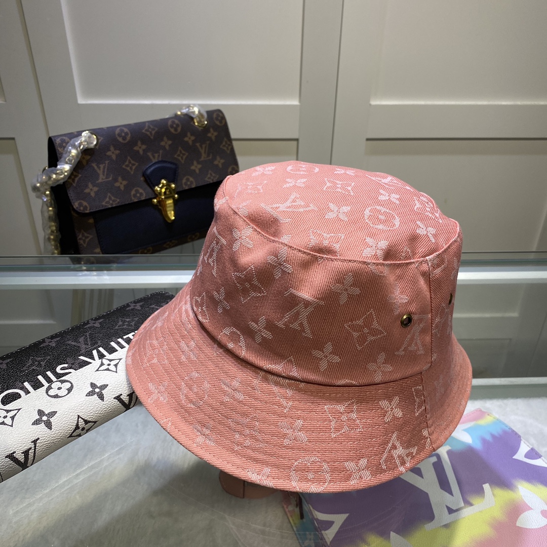 Louis Vuitton Buddy Bucket Hat In Pink - Soul Replicas