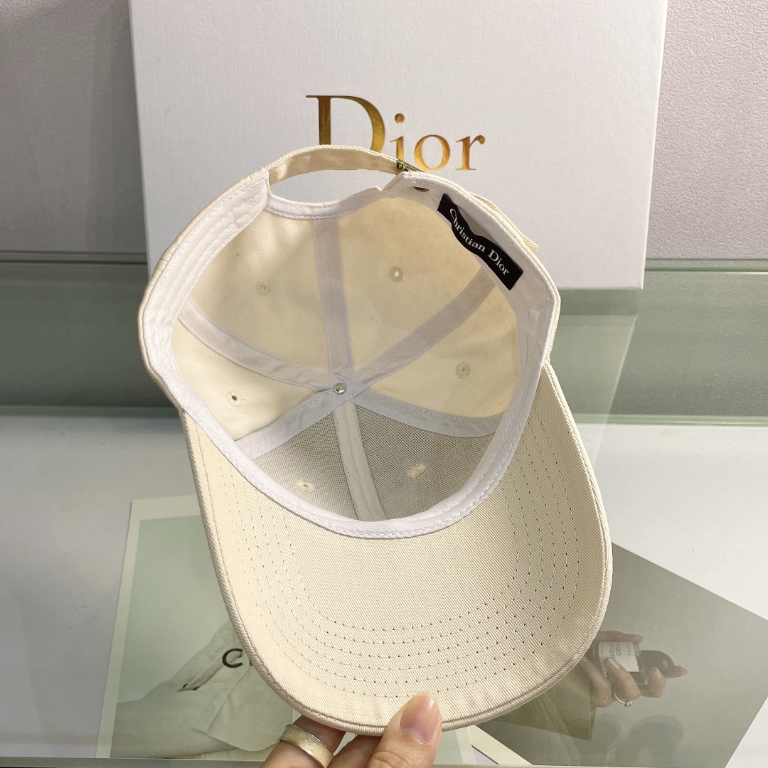 Christian Dior Jack Dior Baseball Cap In Beige - Soul Replicas