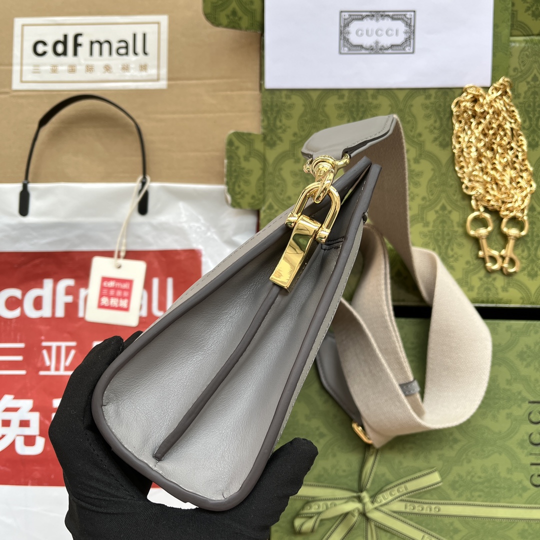 Gucci Matelassé Small Bag Grey For Women. Women-s Bags 10.2in/26cm Gucci‎ ‎702200 UM8HG 1563 - Soul Replicas