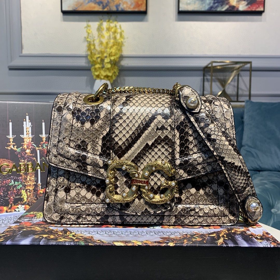 Dolce & Gabbana Medium DG Bag In Printed Solid Pattern Muticolour For Women 9in/23cm DG - Soul Replicas