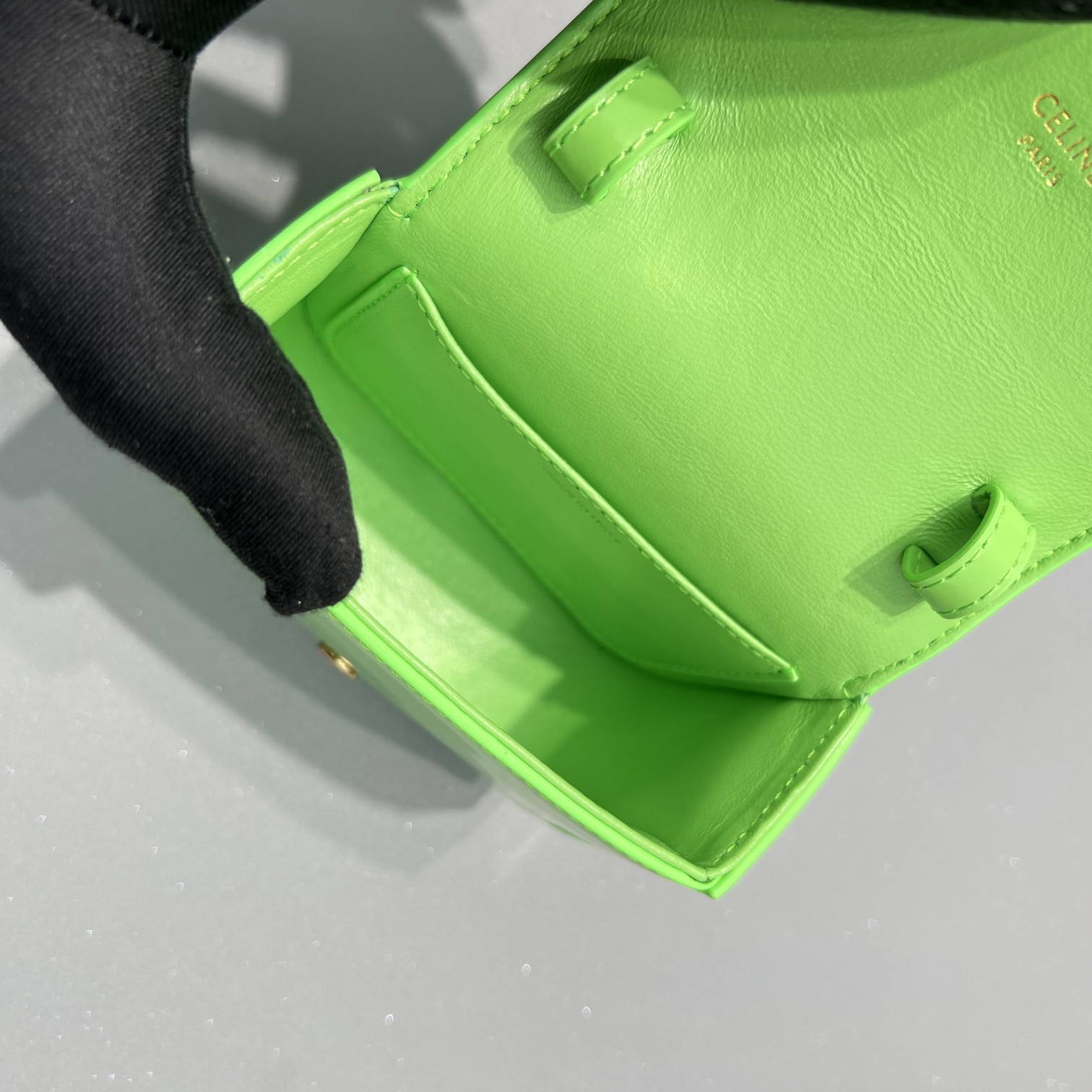 Celine Teen Triomphe Bag Green For Women 7in/19cm  - Soul Replicas