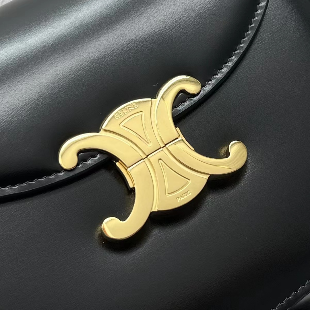 Celine Teen Besace Triomphe Black For Women 4in/10cm 110413BF4.38NO - Soul Replicas