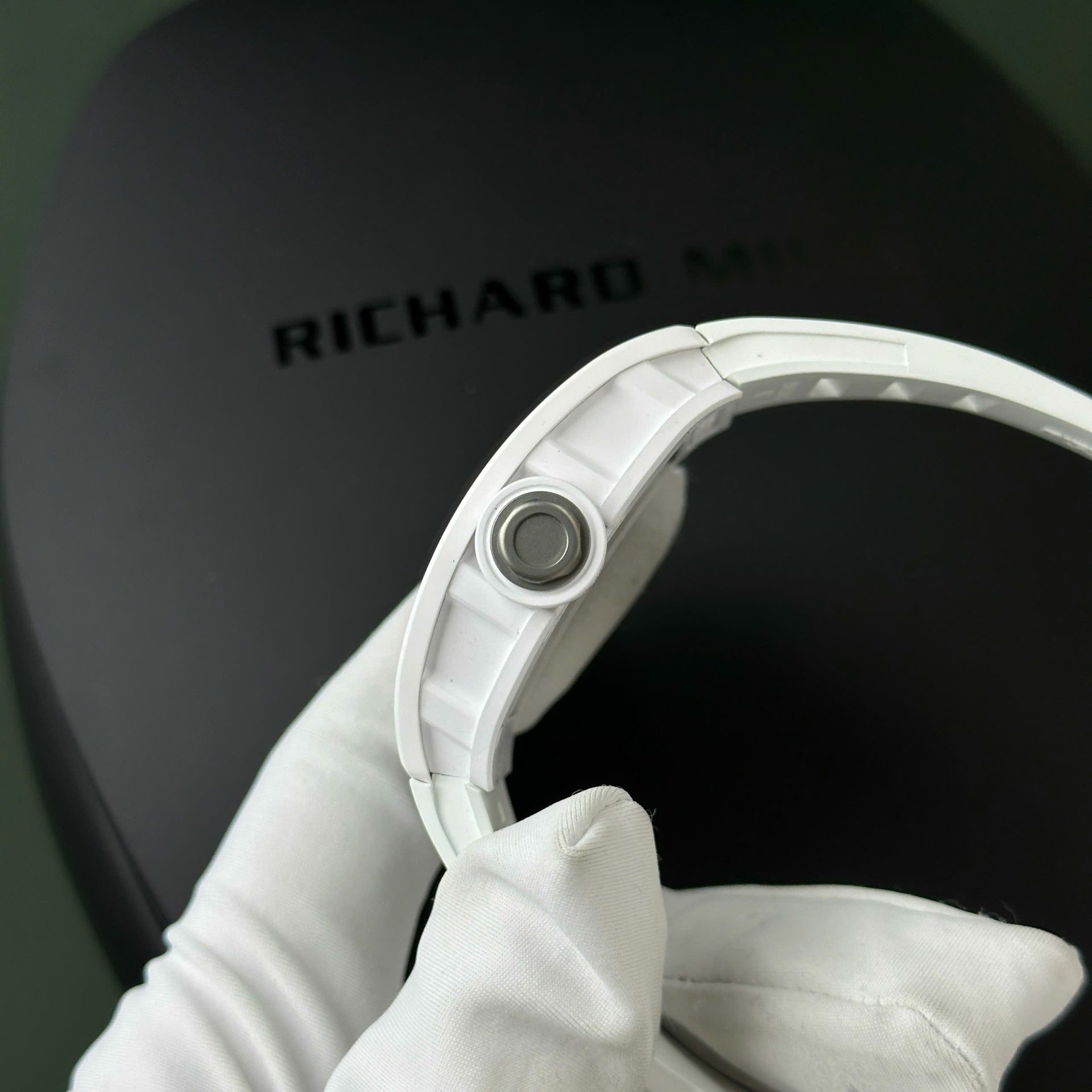 Richard Mille Best Replica Watch RM055 White Ceramic Rubber Strap ZF Factory 45mm - Soul Replicas