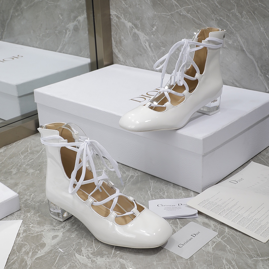 Christian Dior Women's Dior Arty Ankle Boots White For Women CD KDI760VNI_S10W - Soul Replicas