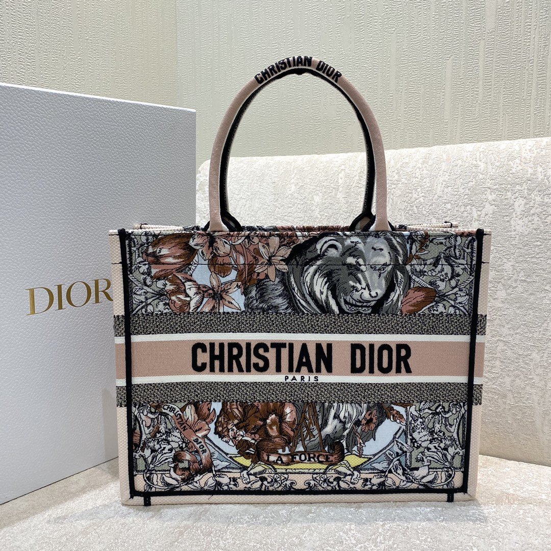 Christian Dior Medium Dior Book Tote Multicolor La Force Embroidery. Multicolor. For Women Women's Handbags. Shoulder Bags 36cm CD - Soul Replicas