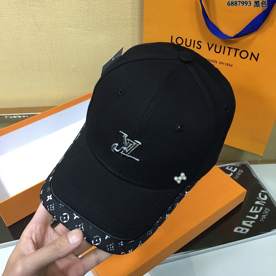Louis Vuitton Be My Cap Black LV Cap - Soul Replicas