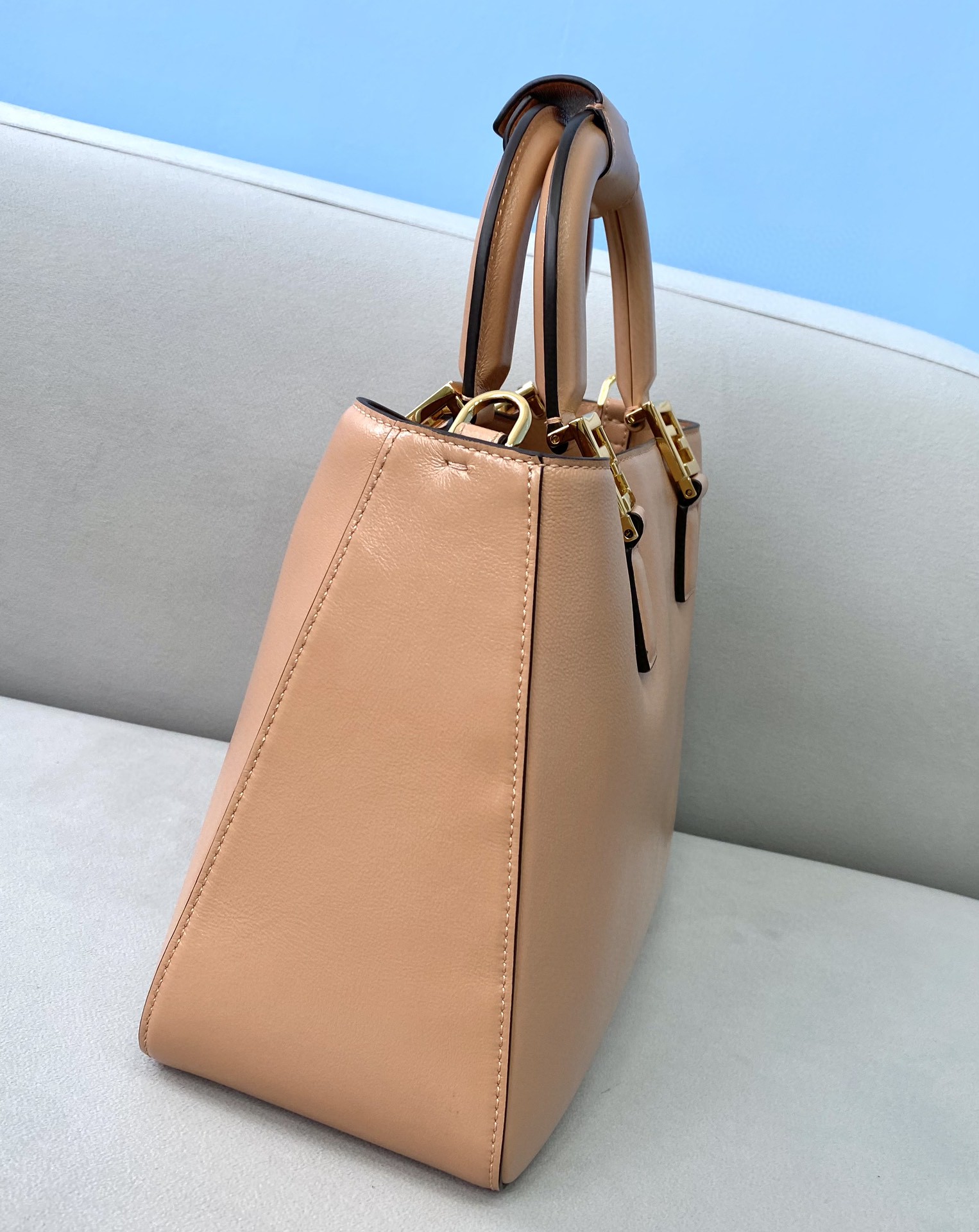 Fendi Medium FF Tote Shoulder Pink Bag For Woman 38cm/15in - Soul Replicas