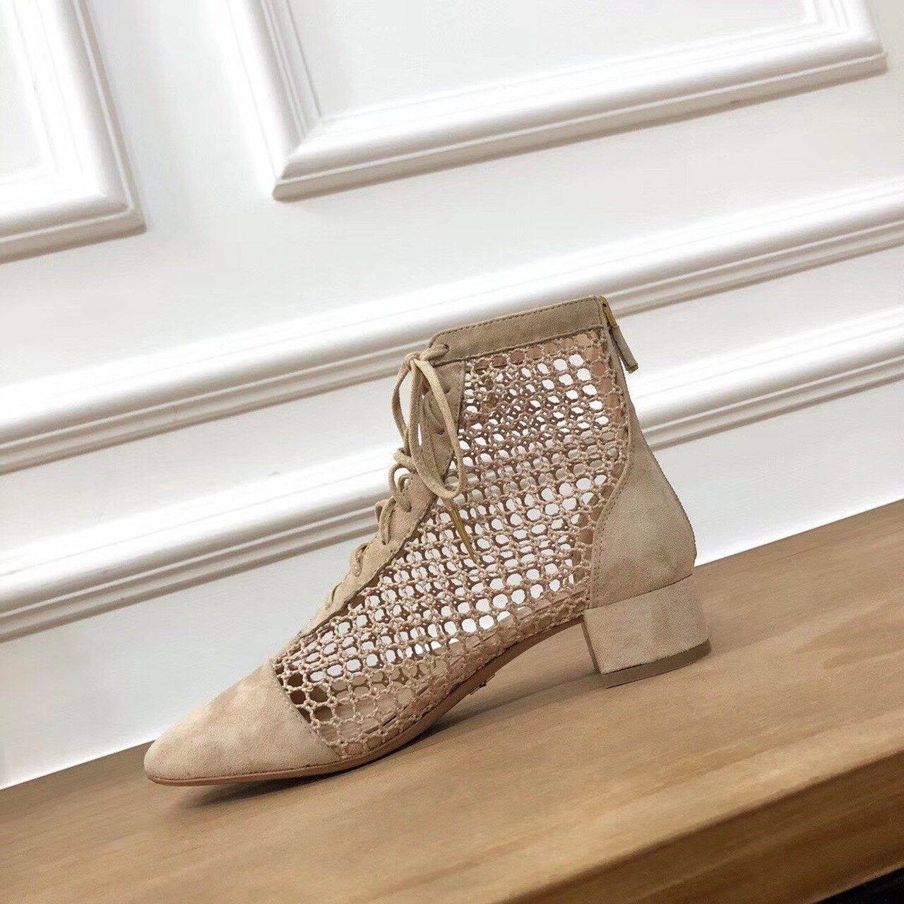 Christian Dior Naughtily-D Ankle Boot Beige For Women CD - Soul Replicas