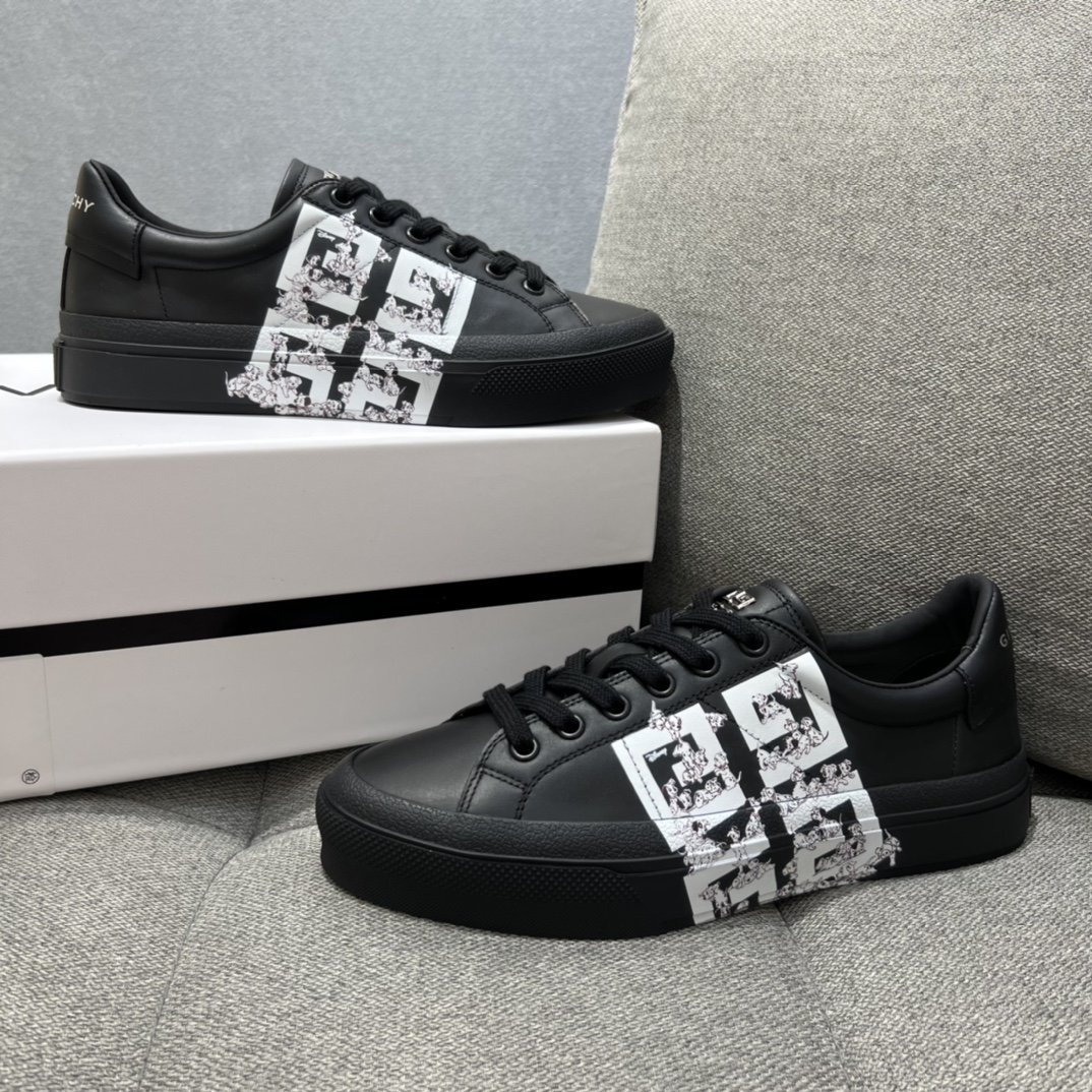 Givenchy City Sport 101 Dalmatians Sneakers Black For Men GVC - Soul Replicas