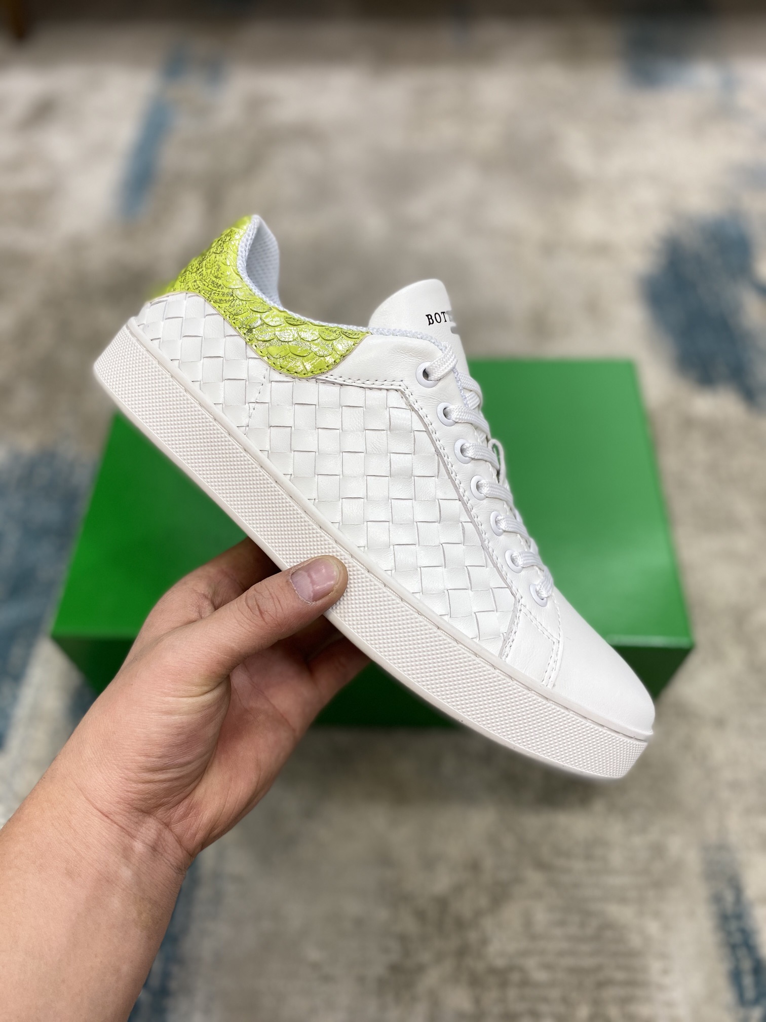 Bottega Veneta Men's With Fin Sneakers White Yellow For Men - Soul Replicas