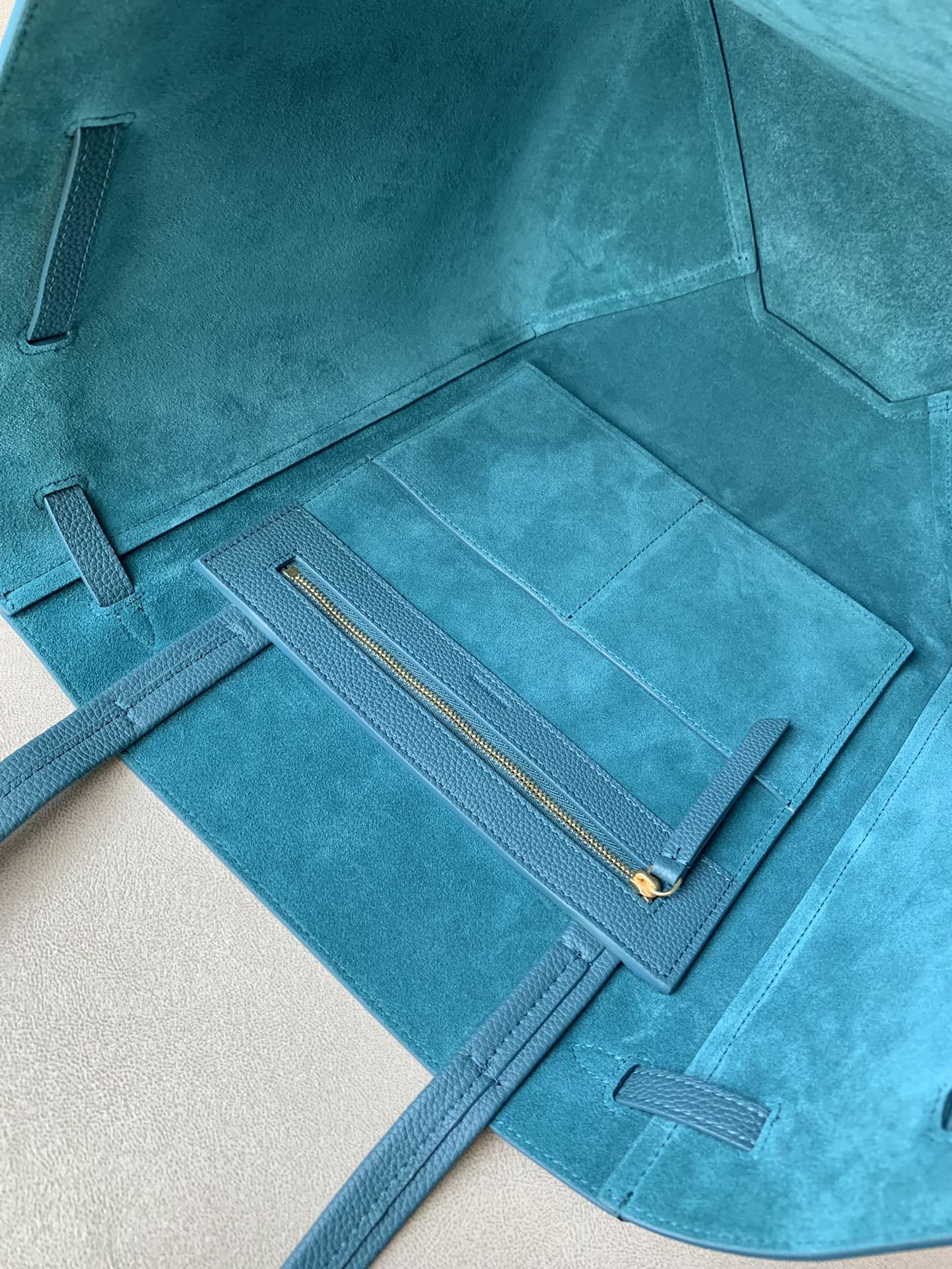 Celine Small Cabas Phantom In Soft Grained Green For Women 12in/31cm - Soul Replicas