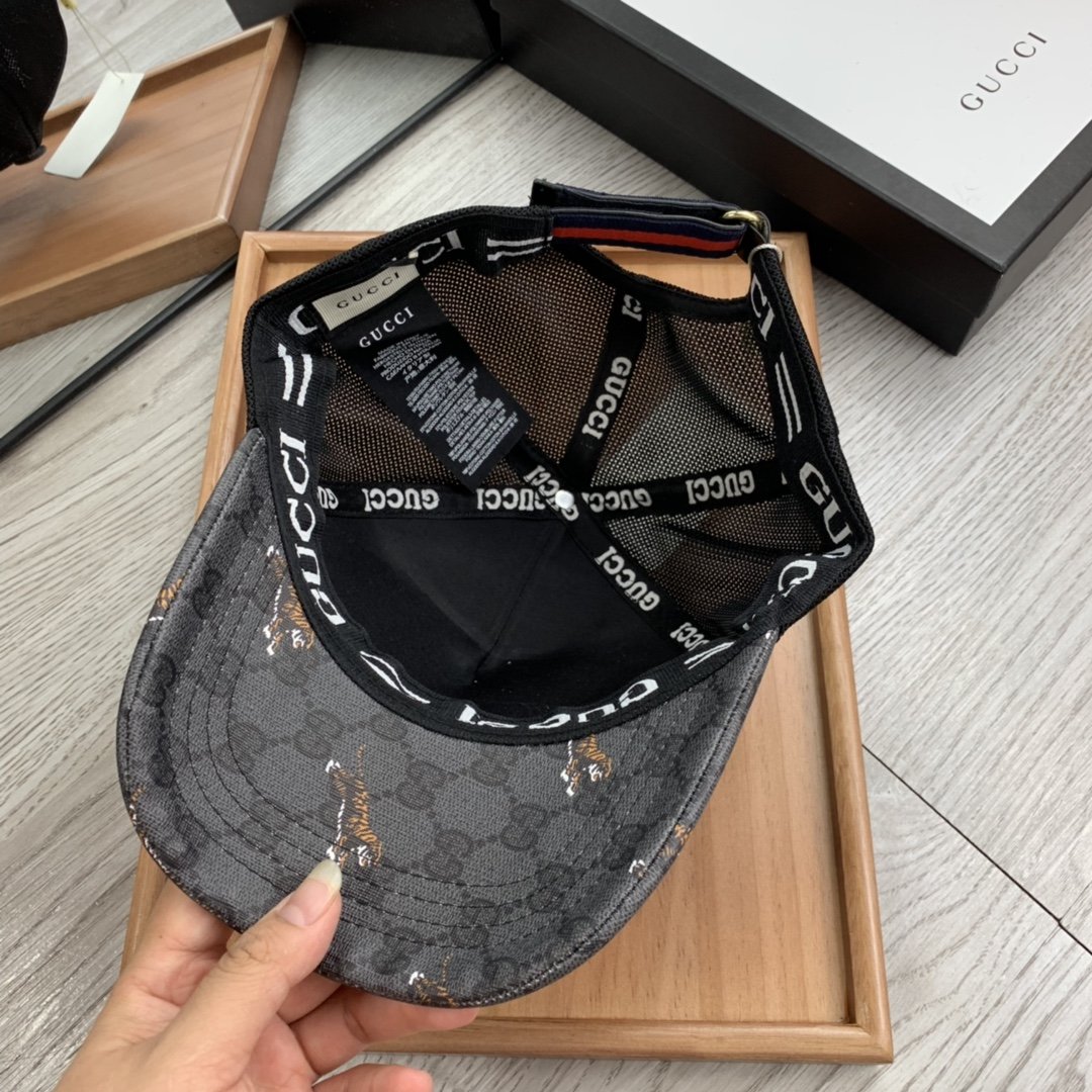 Gucci Canvas Baseball Cap Black - Soul Replicas