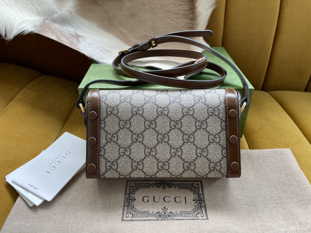 Gucci Children-s Horsebit 1955 Mini Bag Beige For Women. Women-s Bags 7in/18cm Gucci‎ ‎699296 92TCG 8563 - Soul Replicas