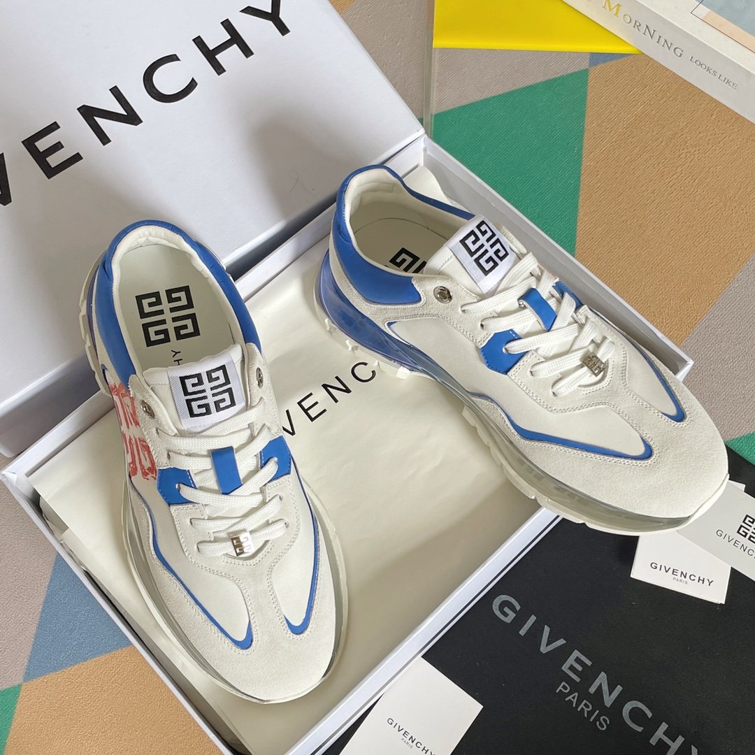 Givenchy Air Cushion Sneakers Blue For Men GVC - Soul Replicas
