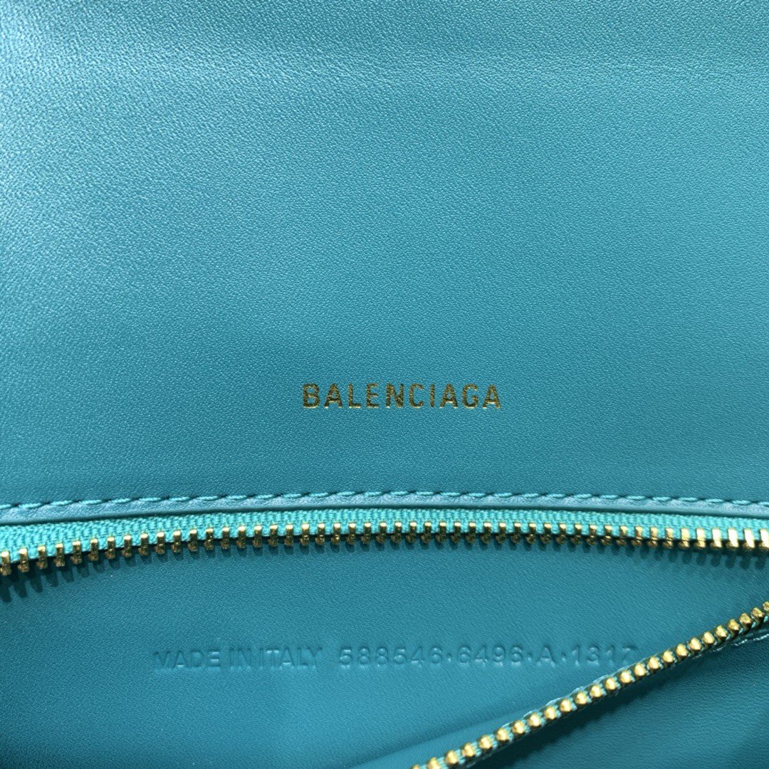 Balenciaga Hourglass Small Handbag In Blue. For Women. Women-s Bags 9in/23cm - Soul Replicas