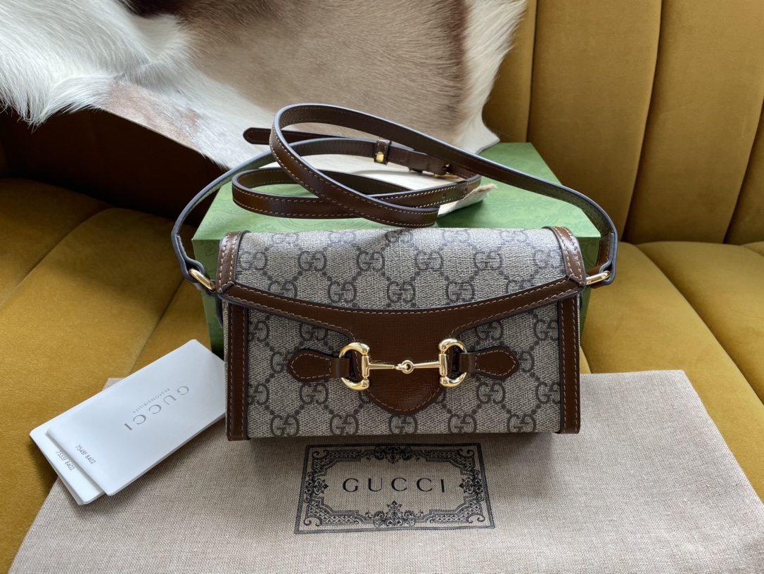 Gucci Children-s Horsebit 1955 Mini Bag Beige For Women. Women-s Bags 7in/18cm Gucci‎ ‎699296 92TCG 8563 - Soul Replicas