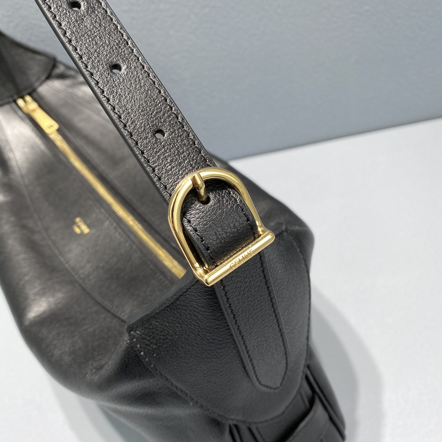 Celine Medium Romy In Supple Black For Women 13in/34cm - Soul Replicas